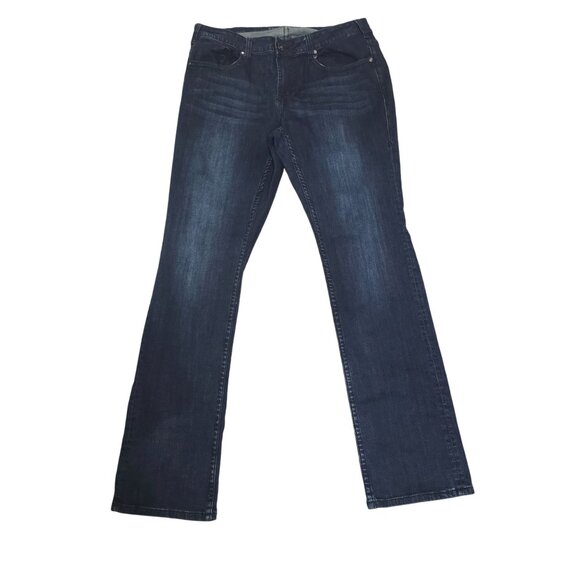 Cowgirl Tuff Co. Womens Dark Wash Bootcut Jeans 38 Denim Pants 37" Inseam - Picture 1 of 7